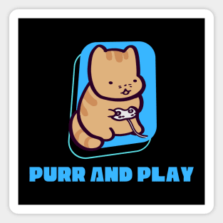 Purr And Play Magnet